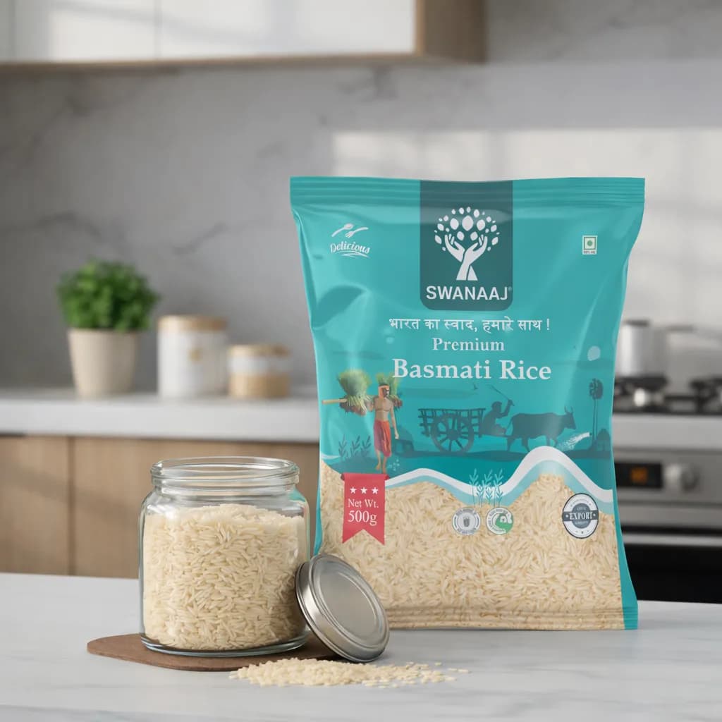Swanaaj Basmati Rice pack