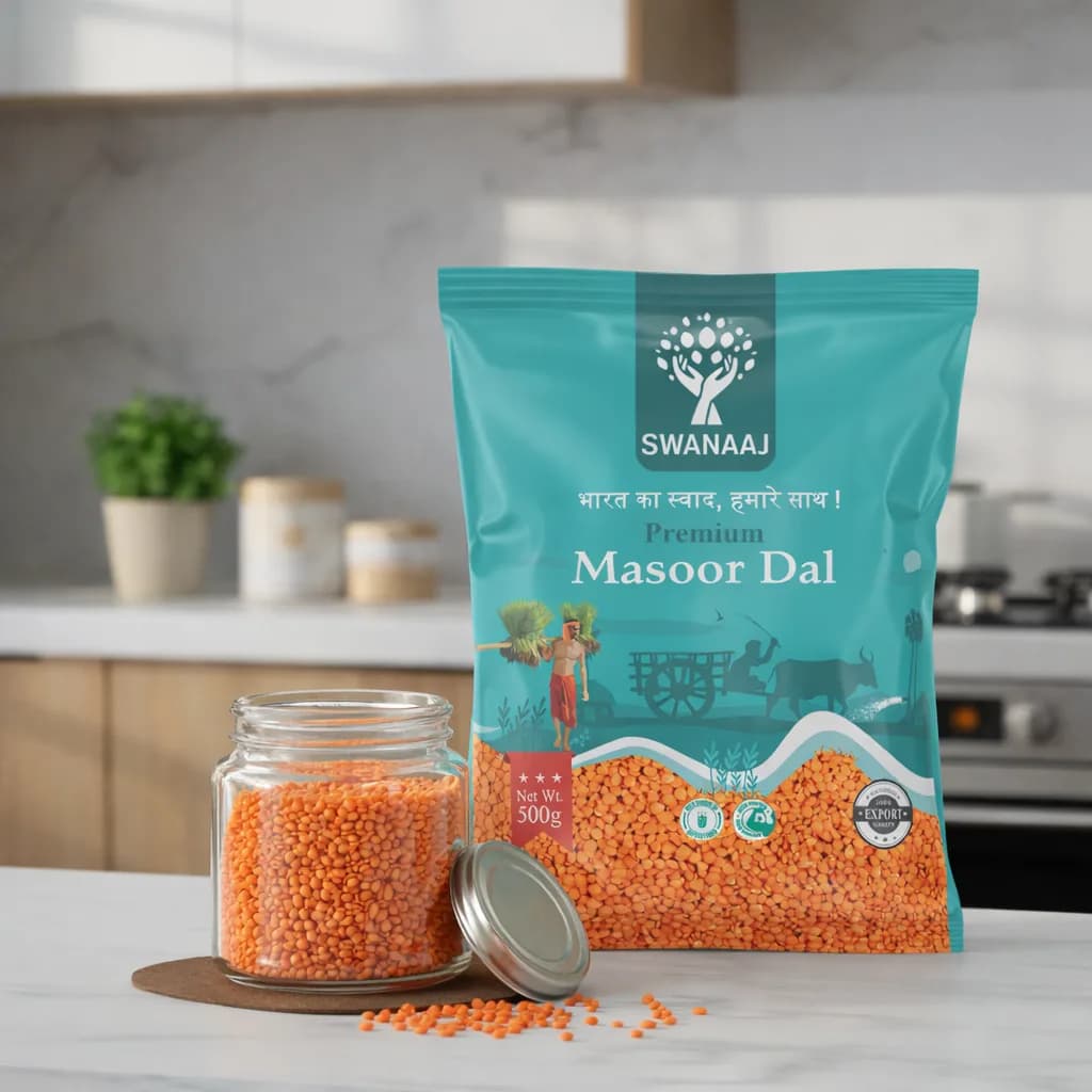 Swanaaj Masoor Dal pack